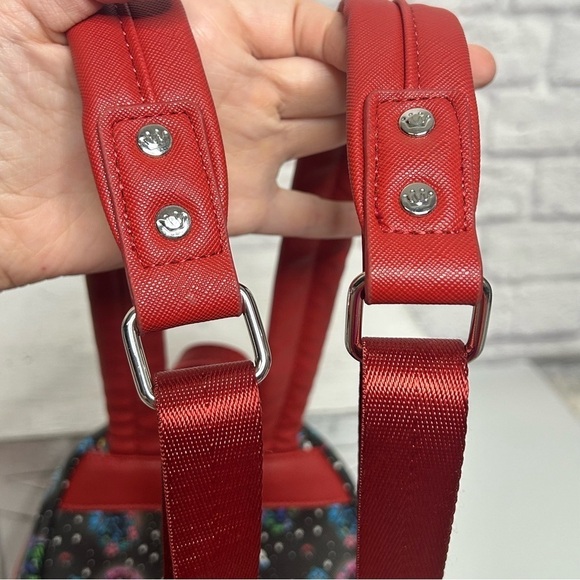 Loungefly Marvel Avengers Floral Tattoo Mini Backpack - Picture 11 of 13